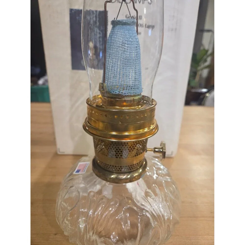 Vintage Aladdin Genie III Clear Glass Incandescent Oil Lamp NIB Model C6106